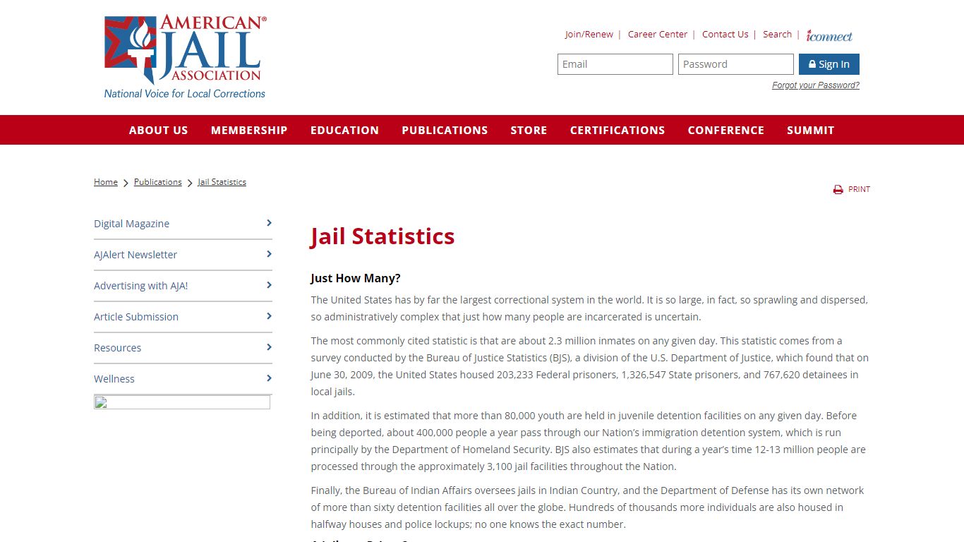 Jail Statistics - American Jail